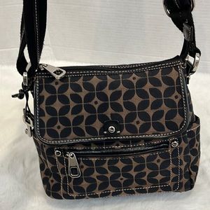 Fossil crossbody/shoulder bag in signature fabric